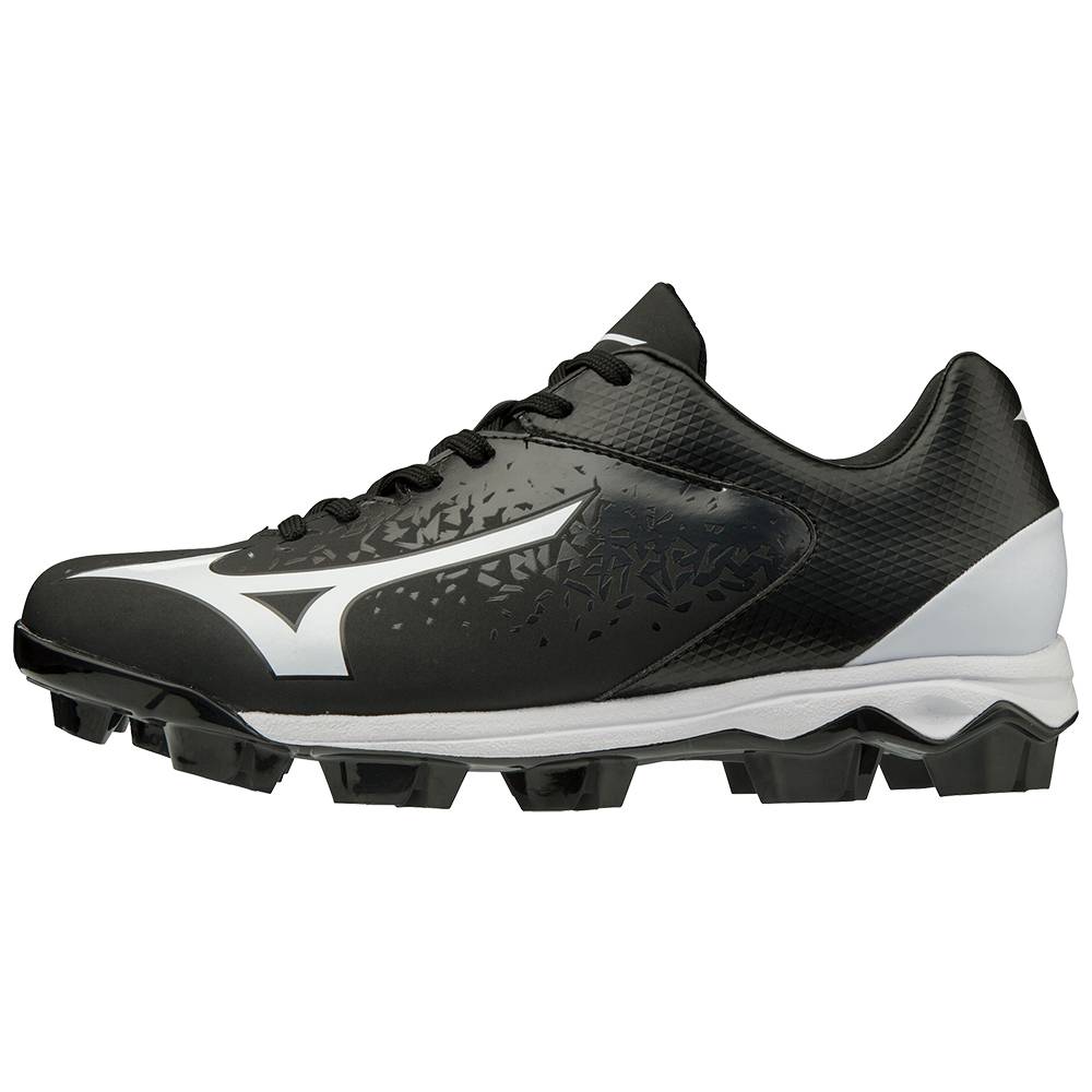Damske Softball Obuv Mizuno Finch Select Nine Molded Čierne/Biele Vypredaj BSLH89706